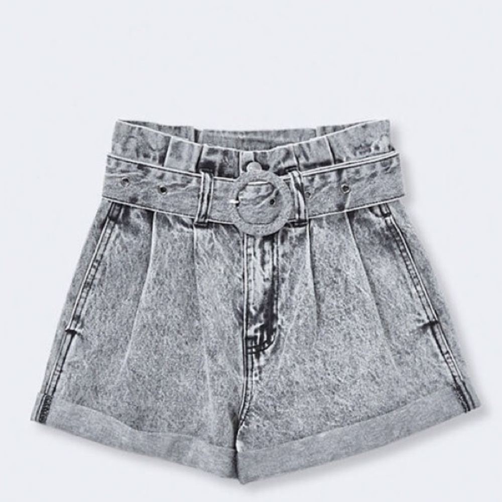Forever 21 Paperbag high waisted denim shorts